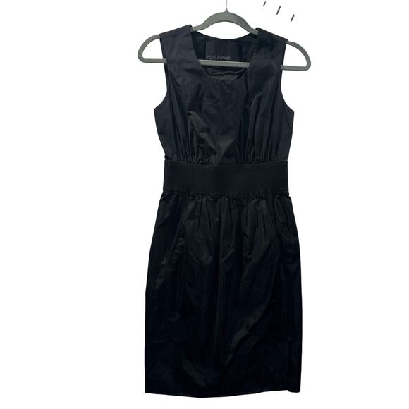 Yigal Azrouël New York Black Gathered Waist Dress – Size 4 - Picture 1 of 11